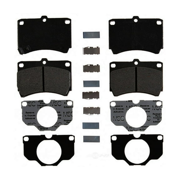 Raybestos PGD466M Professional Grade Semi-Metallic Disc Brake Pad Set Fits select: 1991-1993 FORD ESCORT, 1990-1998 MAZDA PROTEGE