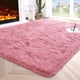 thumbnail image 1 of Alfombra de área Noahas Fluffy Rosa para dormitorio y sala de estar 120x160 cm, 1 of 8