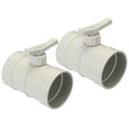 thumbnail image 1 of Unique Bargains 3' HVAC Duct Manual Volume Damper, 2 Pack PP Adjustment Flame Retardant Airflow Backdraft Damper Control Beige, 1 of 5