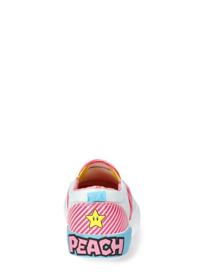 Super Mario Princess Peach Slip-On Twin Gore Sneakers