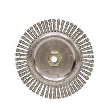 UPC: 0012382088064 | Weiler Roughneck Stringer Bead Wheel  5 in D x 3/16 W  .02 Wire  12 500 rpm – 1 EA (804-08806)