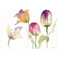 thumbnail image 2 of Loreth, Lanie 18x14 Gold Ornate Wood Framed with Double Matting Museum Art Print Titled - Lavender Hues Tulips I, 2 of 4
