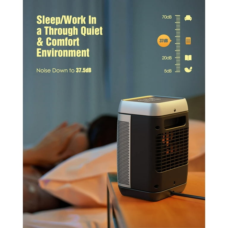 Aoresac Space Heater, Portable Electric Heater with 70°Oscillation, 1500W  with Oscillation and thermostat, for Indoor Use, Small Heater for Office  Home - Walmart.com
