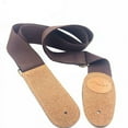thumbnail image 2 of Guitar Strap, 100% Soft Cotton Leather Ends Strap, Guitar Straps for Acoustic Guitar, Bass, Electric Guitar, Banjos, 2 of 4