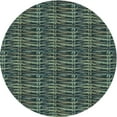 thumbnail image 1 of Ahgly Company Machine Washable Indoor Round Transitional Gunmetal Green Area Rugs, 8' Round, 1 of 7