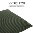 thumbnail image 3 of UIXE Decorative Throw Pillows Set of 6 with Inserts Included 17" x 17" Shredded Foam Pillow with Washable Removable Corduroy Cover for Sofa Living Room Bed, Green, 3 of 5