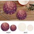 thumbnail image 3 of SKYSONIC Vintage Glitter Star Trivet Round Hot Pads, Set of 2 Pink Silver Bling Pot Holder Heat Resistant Trivets Cotton Thread Weave Trivet Mats for Kitchen Counter Hot Dishes Pot Teapot Table Decor, 3 of 7