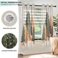 thumbnail image 3 of Yayeee Window Curtains Light Filtering 63"x42" Grommet Panel Pair Home Living Room Decor, Brown Christmas Trees, 3 of 7
