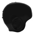 thumbnail image 2 of Gorro de natación de silicona impermeable con protección para los oídos, 3D, gran elasticidad, para cabello largo, para adultos, color negro, 2 of 14