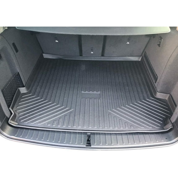 EACCESSORIES EA Cargo Liner – Trunk Mat for BMW X3 2011-2017 – Weather-Resistant Trunk Mats for Cars with Raised Lip – Non-Slip Car Trunk Mat Rubber – Easy to Install – Laser Pre-Cut Design