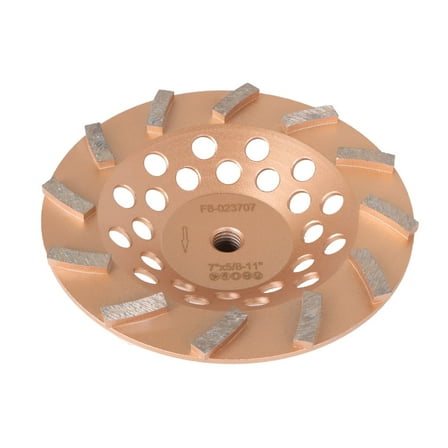 findmall 7" Concrete Grinding Cup Wheels 12 Diamond Abrasive Segments 5/8"-11 Arbor