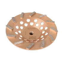 findmall 7" Concrete Grinding Cup Wheels 12 Diamond Abrasive Segments 5/8"-11 Arbor
