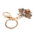 thumbnail image 1 of Llavero Chispeante, Diamantes De Imitación De Aleación De Llavero De Abeja De Color Brillante Chapado En Oro Para Colgante De Bolsa ANGGREK champán, 1 of 8