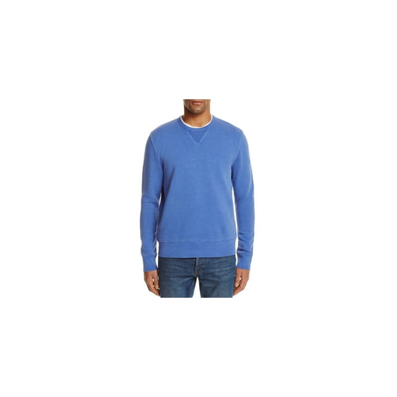 Private Label Garment Dyed Sweatshirt (Med Blue, Large)
