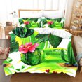 thumbnail image 1 of 3D Watercolor Green Succulents Quilt Cover Set Bedding Set Pillowcases 94, 1 of 2