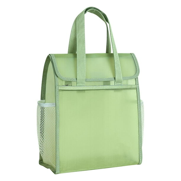 Bolsa de libros portátil, bolsa de tutoría engrosada, bolsa de tutoría para escuela primaria, bolsa de almacenamiento de libros de texto de malla de doble capa y gran capacidad