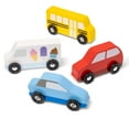 thumbnail image 5 of Melissa & Doug 4 Wooden Town Vehicles For Boys and For Girls 3+ - FSC Certified, 5 of 10