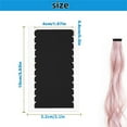 thumbnail image 2 of QZS Adhesive Replacement Tape,Portable Invisible Hair Extension Tape Tabs,Double Sided Hair Extensions Tool for Indoor and Outdoor,5Sheets,Black, 2 of 6