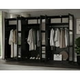 thumbnail image 2 of 100% Solid Wood Urban 6-Door Wardrobe with Mirrored Doors, 2 of 2