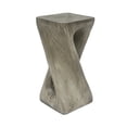 thumbnail image 4 of Noble House Grey MGO Accent Table,Wood Grain Texture 26.8" Tall Side Table,Grey, 4 of 10