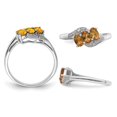 thumbnail image 3 of 1/2 Carat (ctw) Three-Stone Citrine Ring in Sterling Silver, 3 of 4