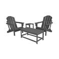 thumbnail image 2 of 4-Piece Outdoor Paio Adirondack Conversation Seating Set, Gray, 2 of 3
