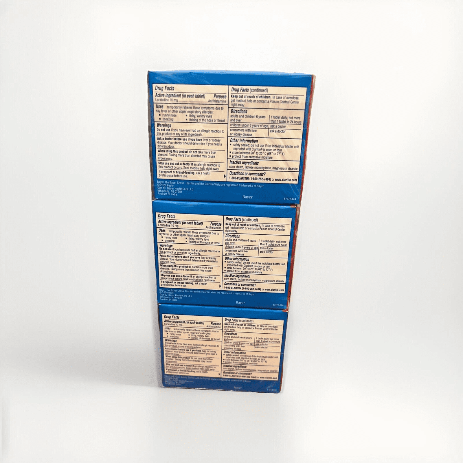 CLARITIN 24 Hour Allergy Tablets 5 ea (Pack of 4)