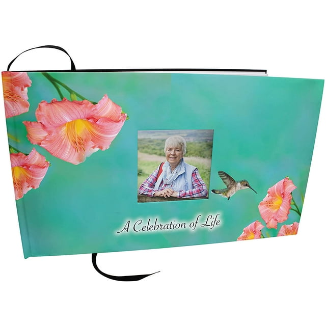 Hummingbird Matching Themed 'Celebration of Life' Guest Book for