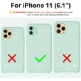 thumbnail image 2 of iPhone 11 Liquid Silicone Case, Slim 6.1" Soft Gel Rubber Cover - Mint Green, 2 of 12