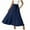 Blue, variant on Aofany Maxi Skirts for Women 2025 Summer Vacation Boho Tiered Long Skirt Elastic High Waisted Flowy Ruffle A Line Skirt