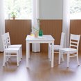 thumbnail image 5 of Livinia Cabin Wood Seat Dining Chairs Set of 2 (White), 5 of 8