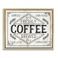 thumbnail image 5 of Stupell Industries Rustic Fresh Brew Coffee Sign Autumn Charm Metallic Gold Framed Floating Canvas Wall Art, 16x20, by Jennifer Pugh, 5 of 5