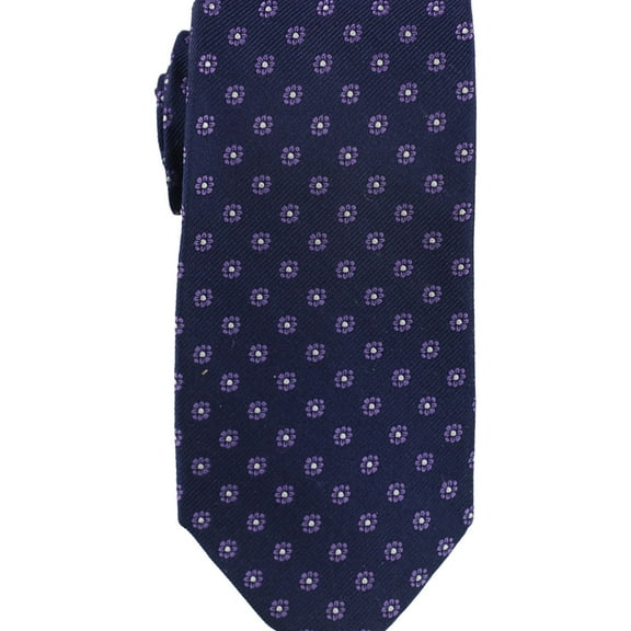 The Men's Store Mens Mini Floral Self-tied Necktie, Purple, One Size