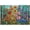 500 PCS, variant on 500 Piece Jigsaw Puzzle, Stained Glass Vibrant Flower Mosaic Art, Recycled Cardboard Puzzle Family Game Wall Display