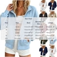 thumbnail image 3 of Xaqiouau Womens Full Zip Sweatshirt Jacket Long Sleeve Stand Collar Zip Up Jacket Casual Lightweight Track Jacket with Pockets Outerwear, 3 of 8
