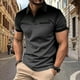 thumbnail image 3 of Ceisia Men's Polka Dot Gradient Short Sleeve Polo Shirt Casual Summer Top Black XXL Gifts, 3 of 6