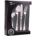 thumbnail image 1 of 20 Piece - Silverware Flatware Cutlery Set, Service for 5, Included Knife/Fork/Spoon, Silver Tableware Set, 1 of 7