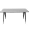 thumbnail image 3 of Austin Industrial Dining Table in Brushed Silver by LumiSource, 3 of 3