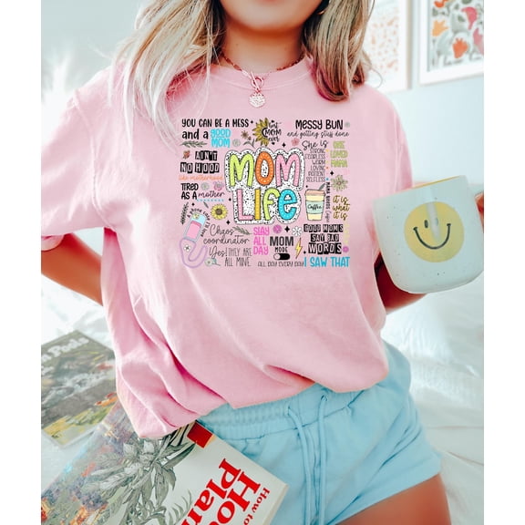 Mom Life Shirt- Mom Shirt- Mom- Mom To Be- Mom Life Shirts- Cute Graphic Tees for Mom- Mom Life T-shirt. All Size S-5Xl