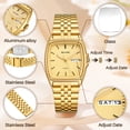 thumbnail image 4 of SKMEI Watch for Women Quartz Rectangular Fashion Watches Waterproof Easy to Read Ladies Wrist Watches Stainless Steel Womens Watch, 4 of 9