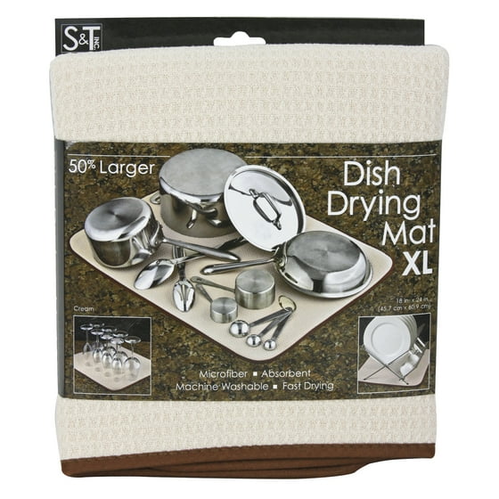 Kitchenaid Reversible Dish Drying Mat Kitchen Designs S T Inc Dish Drying Mat Xl Cream Com