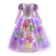 thumbnail image 3 of Disney-Vestido de princesa Elsa de Frozen para niña, disfraz de fantasía para fiesta de carnaval, con luz LED, Bella del sueño, Aurora, 3 of 5