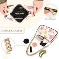 thumbnail image 2 of FORMRS Womens Shoulder Bag with Chain Strap Clutch Purse Cute Tote Handbag, White Floral Orange, 2 of 7
