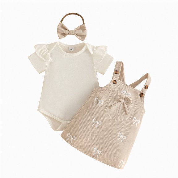 Toddler Girls Summer Clothes Outfits 6-12 Months 12-24 Months 2t 3t 4t 5t 6t 7t Children Kids Cotton Short Sleeve Shirt Shorts Set,Soft 3-6 Months