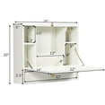 thumbnail image 3 of Giantex Wall Mounted Desk, Multi-Function Floating Desk w/Storage Drawer & Shelves, Wall Mounted Computer Desk for Home & Office, White, 3 of 6