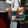 thumbnail image 7 of Honeii Textured Bald Eagle for Tote Bag with Adjustable Strap,Beach Bag, Waterproof Sandproof Beach Tote Bag, Large Capacity Foldable Beach Bags, 7 of 7