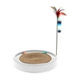 thumbnail image 1 of GROWTH TANK Cat Scratcher Toy Cat Toy Comfortable Cardboard Scratcher Board Exercise white, 1 of 9