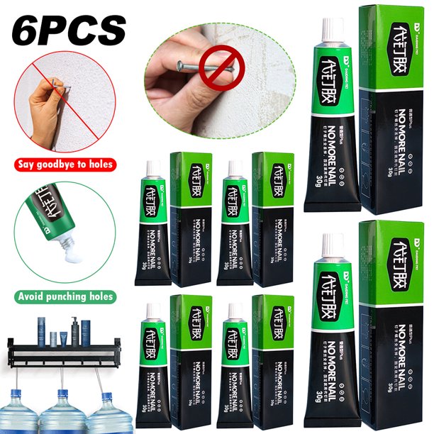 Pegamento Impermeable Sin Uñas Sellador Adhesivo Fijación Multiusos (30g)