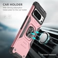 thumbnail image 5 of Casetego Shockproof Floral Rugged Cell Phone Case for Google Pixel 8 Pro, Rose Gold, 5 of 6