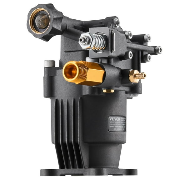 Pressure Washer Pump 3/4" Shaft Horizontal 3500 PSI 2.5GPM with 5 Nozzles for Heavy Duty Cleaning (5 Tips)